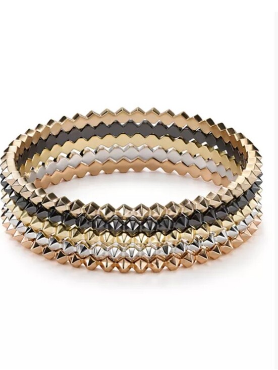 Kendra Scott Jewelry - Kendra Scott NEW Multi-Tone Pyramid Stackable Bangle Set